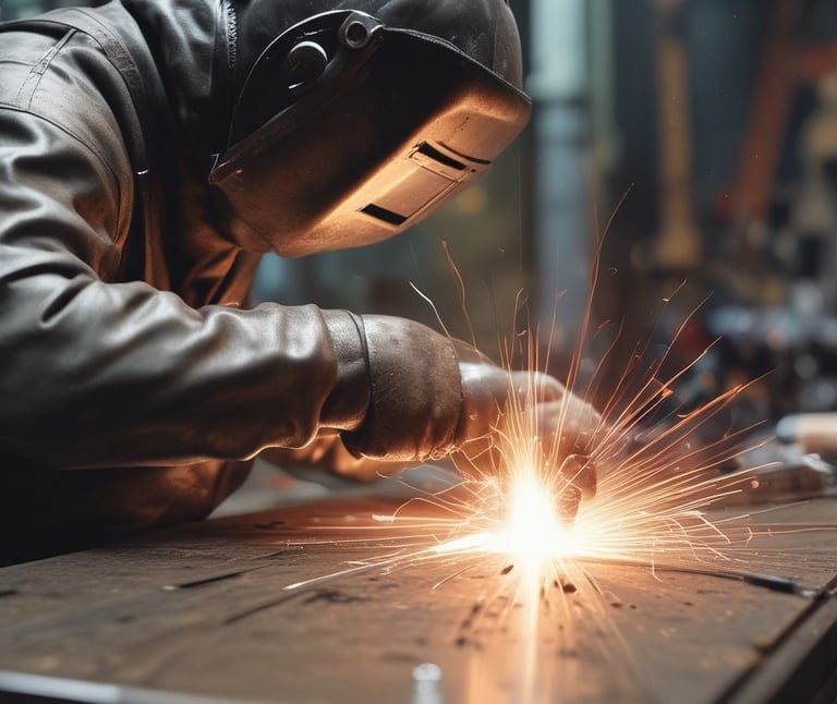 An array of finished metal products, highlighting the craftsmanship and quality of work.