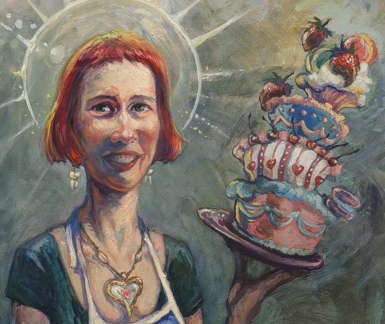 St. Sugar oil painting on canvas by Ronny Vardy