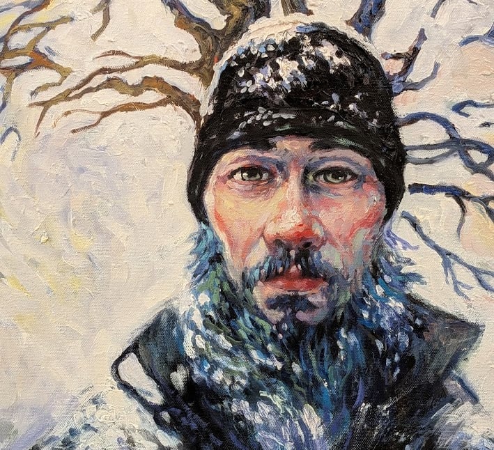 Tree Man oil painting on canvas by Ronny Vardy