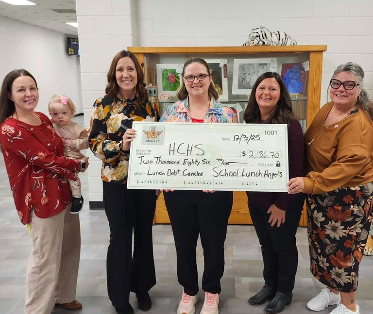 Harris County High School Check Presentation to Eliminate School Lunch Debt - 12/03/2025