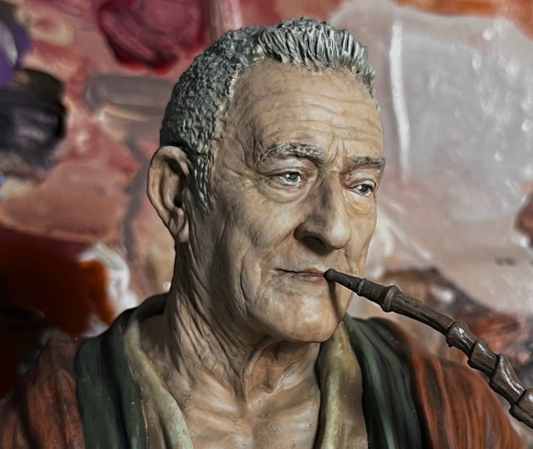 proceso artesanal de figura impresa en 3D para el belén tienda de belenismo