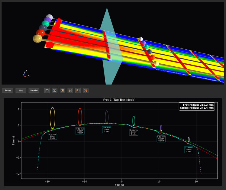 FretLab PRO - tap test analyzer