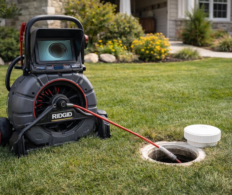 Sewer scope with top-of-the-line camera equipment