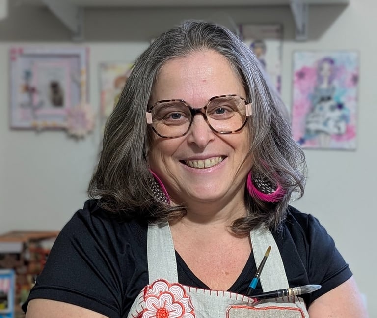 photo portrait de la créatrice artiste illustratrice française Zaboulittleworld