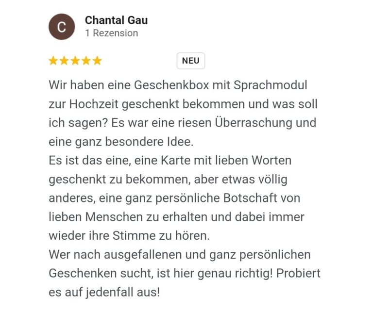 Rezensionen von Klang-Geschenke.de