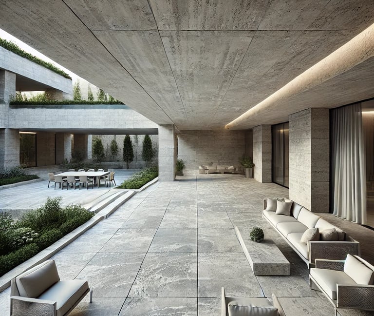 Travertine Tile Pool