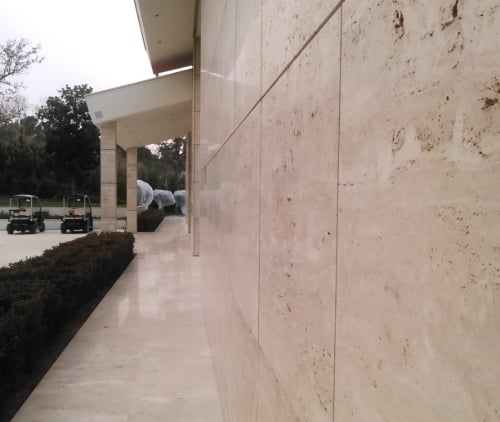 Travertine Tile Outside
