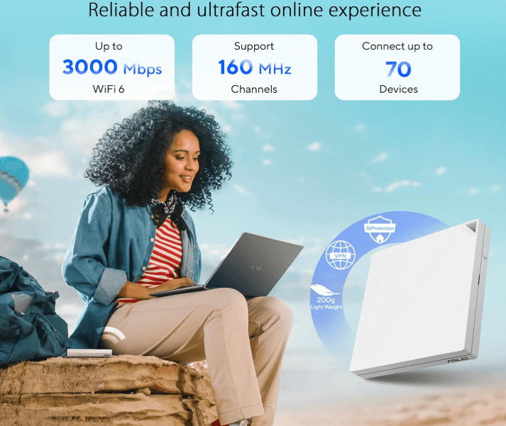 women working remotely using ASUS Travel Router