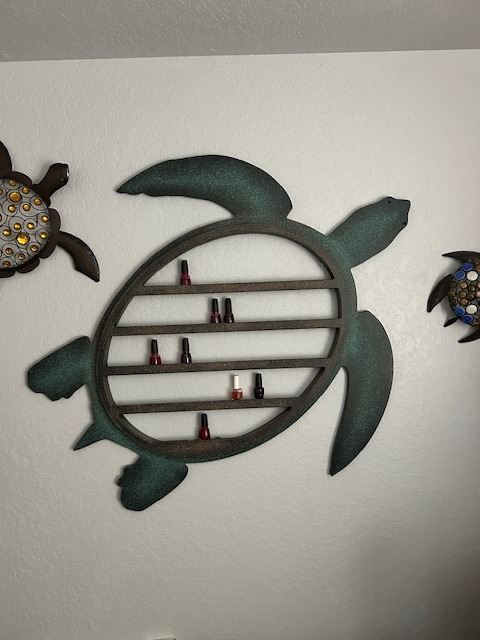 Sea Turtle Shelf for Nail Polish or nick knacks