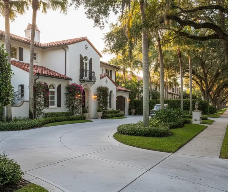 Concrete Driveway in Coral Gables, FL