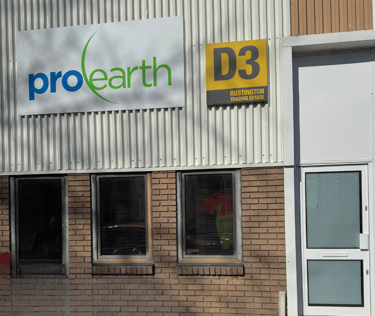Pro Earth premises in Littlehampton Sussex. Home of UK manufacturing & distribution