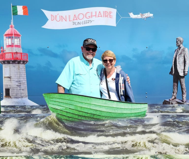 Lady and The Pirate in Dun Laoghaire, the port for Dublin!