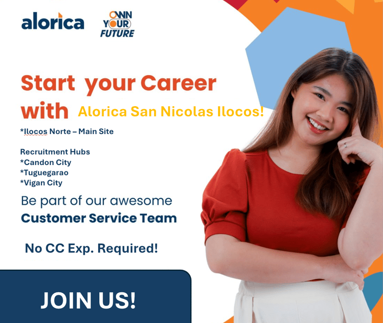 Alorica San Nicolas Ilocos BPO Call Center Jobs Hiring Opening Tagalog Non Voice Dayshift WFH