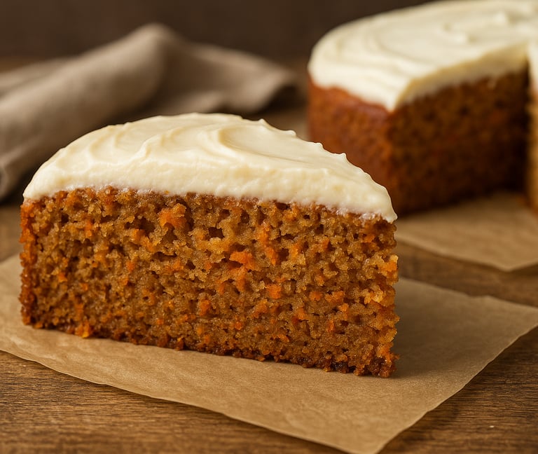 a piece of cake with a piece of cake on top of it