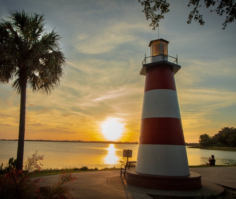 Light House at Mt Dora, central florida, historic small towns of florida