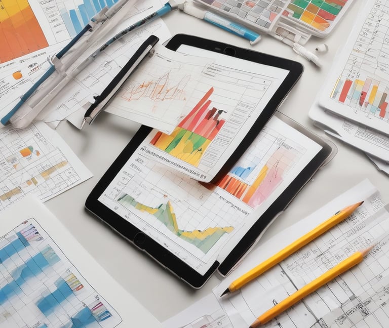 A small business owner reviewing financial charts with a fractional CFO in a cozy office.
