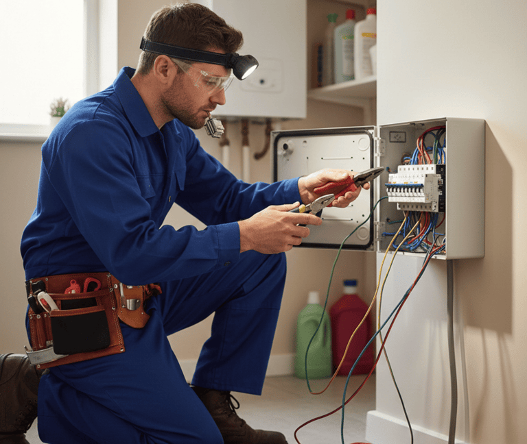 consumer unit installed by the electrician in bedworth