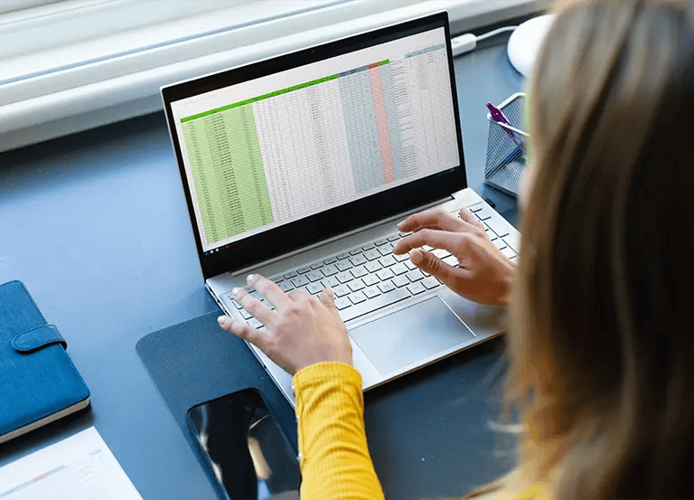 Trabajo en excel en OTEC