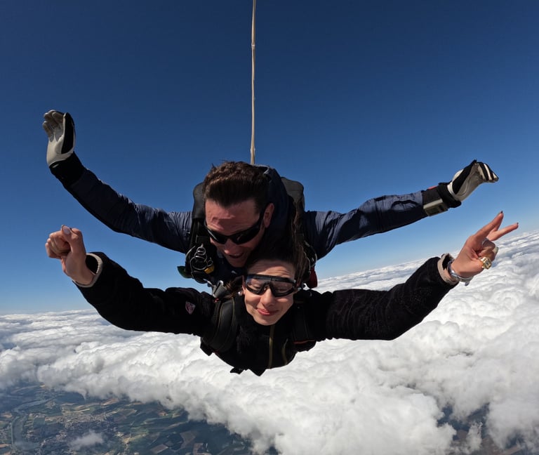 Saut en parachute tandem près de paris