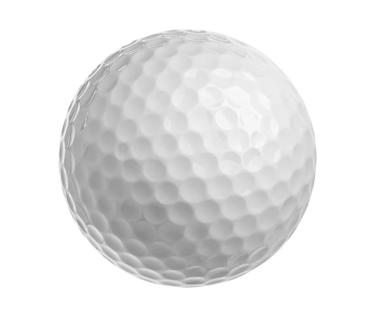 White golf ball