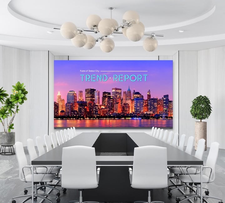 toplantı salonu led ekran, k6 led ekran, P5 iç mekan led ekran, meeting room led screen