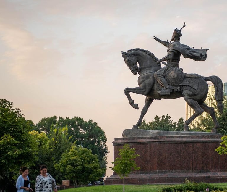 Amir-Temur's statue in Tashkent