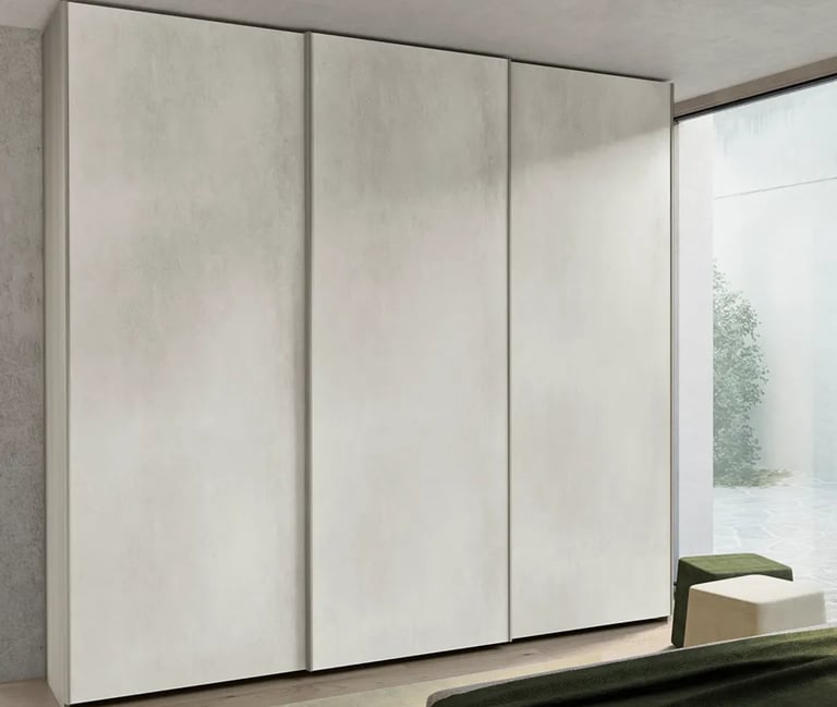 MazarakisArt: Συρώμενη Ντουλάπα Δωματίου - Λευκό 02