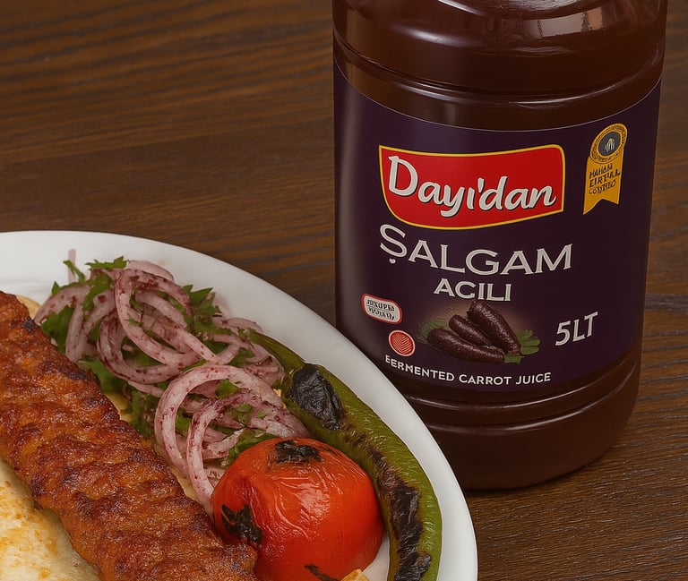 Kebap ve geleneksel yemeklerin tamamlayıcısı olan Dayı’dan şalgam suyu, %100 doğal içerikle, hijyeni