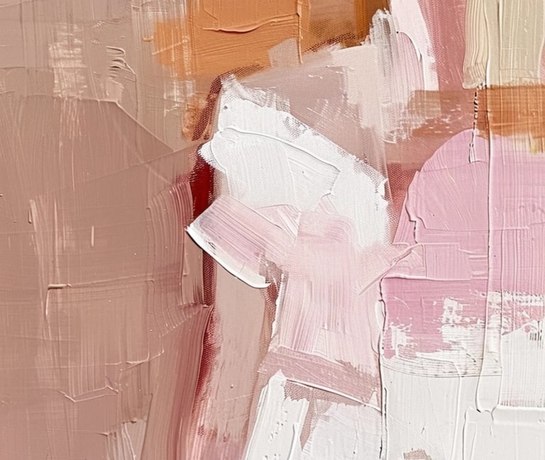 Close up of paint swatches