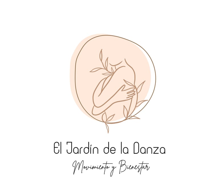 Logotipo el jardin de la danza diseño gráfico de llavoretes social media minimalista suave 