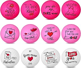 a dozen of valentine's day golf balls