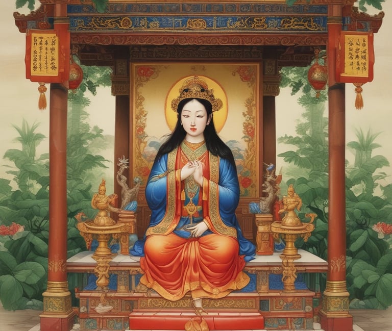 A serene workspace with traditional Vietnamese incense sticks burning gently beside a laptop and a notebook.