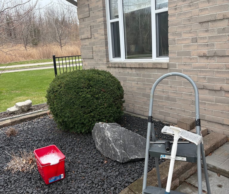 a photo of a houses front window i cleaned in windsor ontario