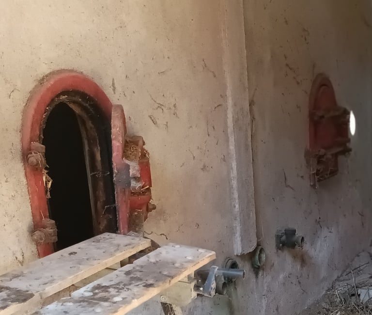 Cement wine storage tanks