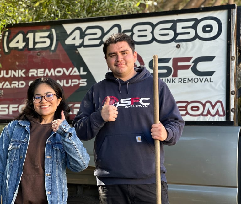 SFC Junk Removal: Freezer disposal and hauling in 94117, 95125 & 94568.