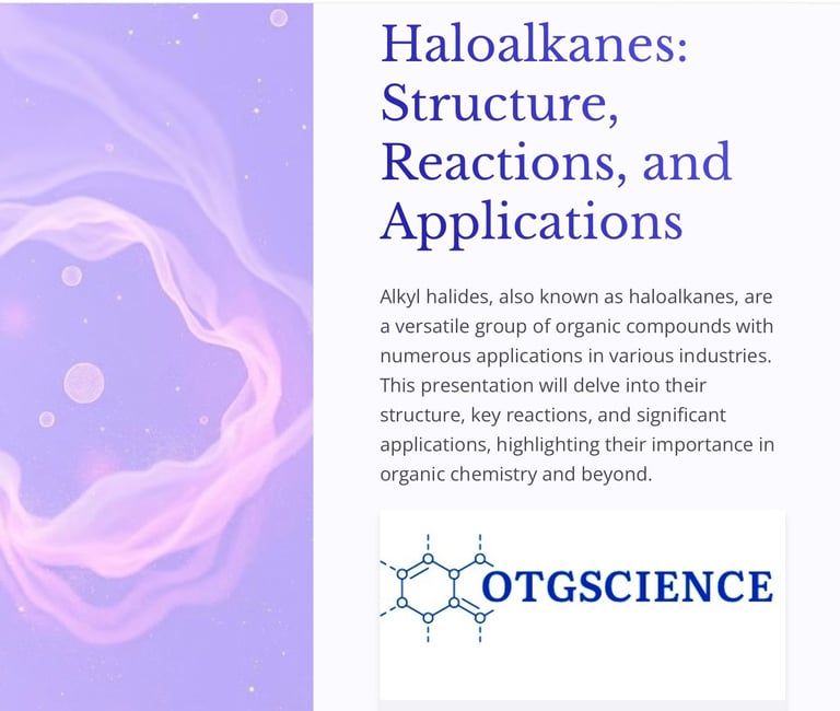 Haloalkanes
