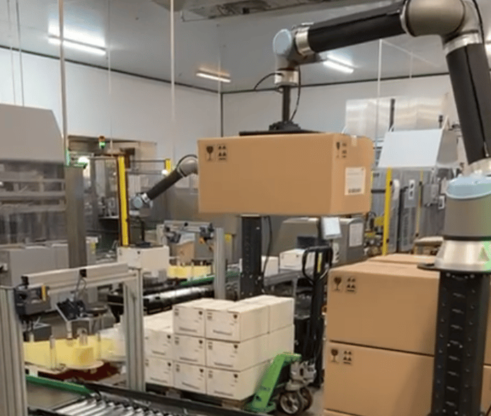 exemple d'une réalisation pour un projet de palettisation