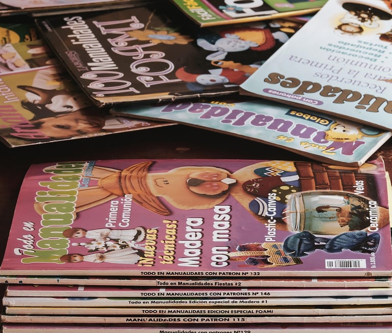 Sharp UV printing on glossy magazine pages