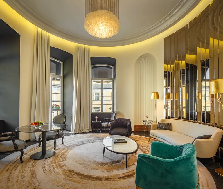 architekturne zdjecie wnętrz hotelu 