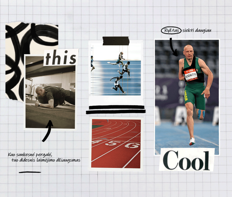 Žmonių su negalia sporto klubo para-atletai. Neįgaliųjų sportas.  Lietuvos para-atletas D.Sodaitis.