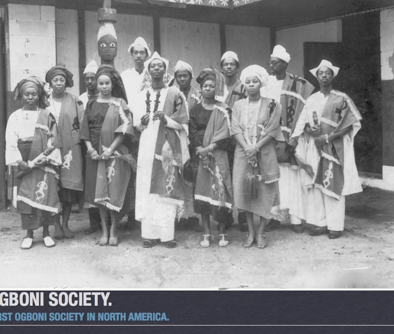 First Ogboni Society and members of the African Theological Archministry of Oyotunji African king