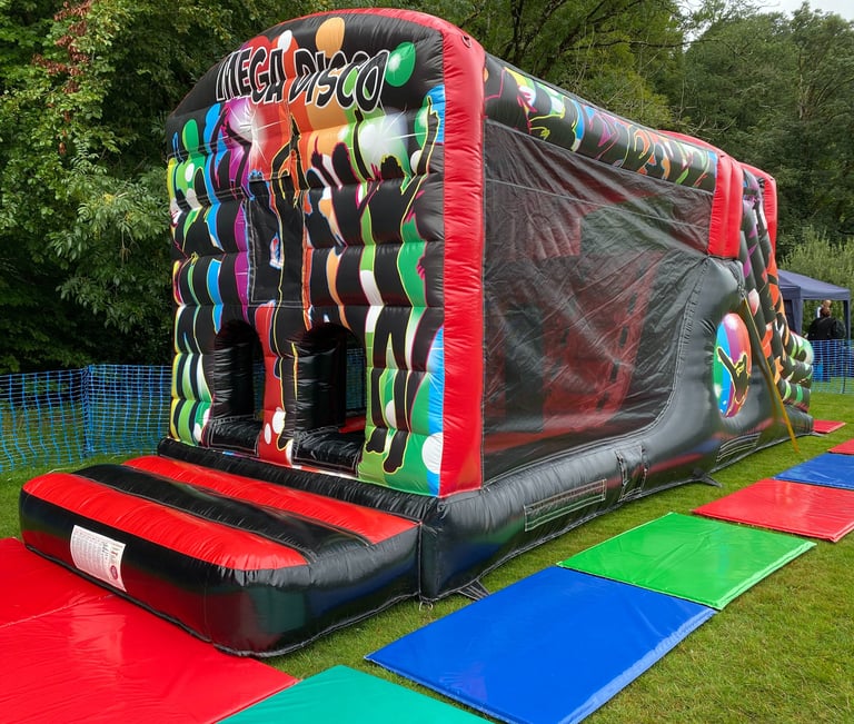 Adult Bouncy Castle Hire Plymouth - Disco Fun Run