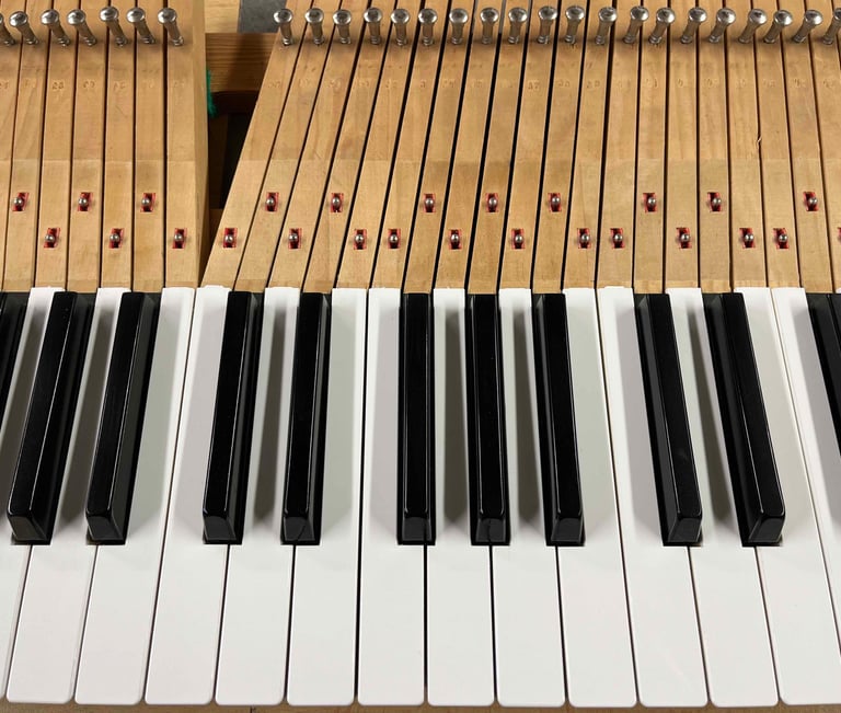 clavier piano avec revêtement remplacé