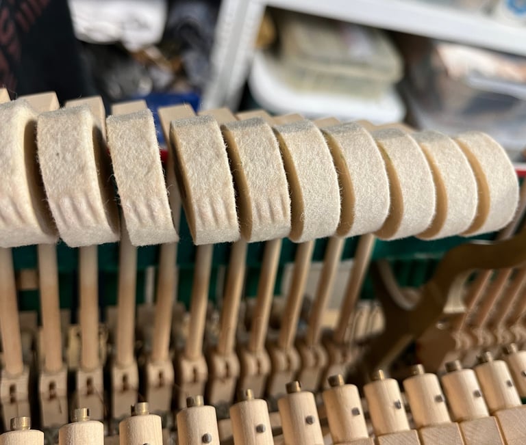 ponçage marteaux piano