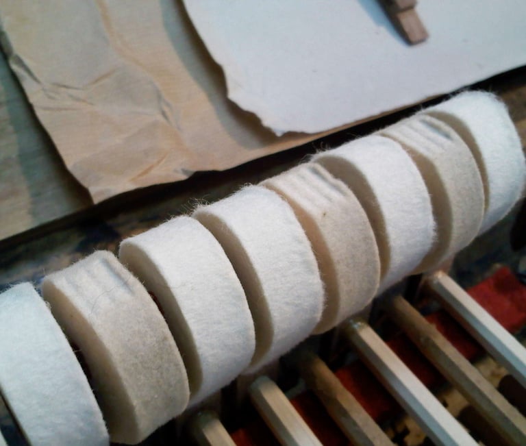 piano têtes de marteaux neuves