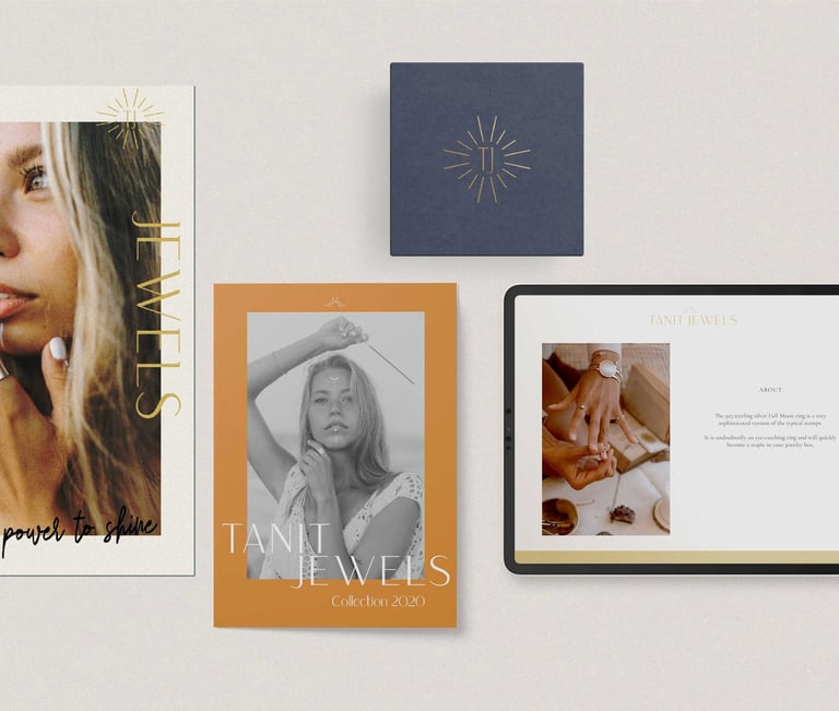 diseño branding, editorial, web y rrss tanit jewls ibiza