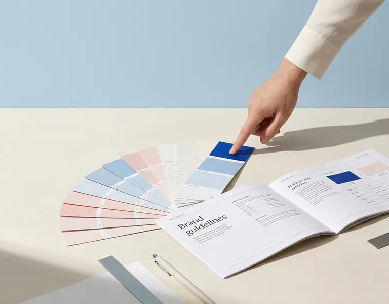 Progetto di brand identity per PMI, sistema visivo completo con logo palette e brand manual
