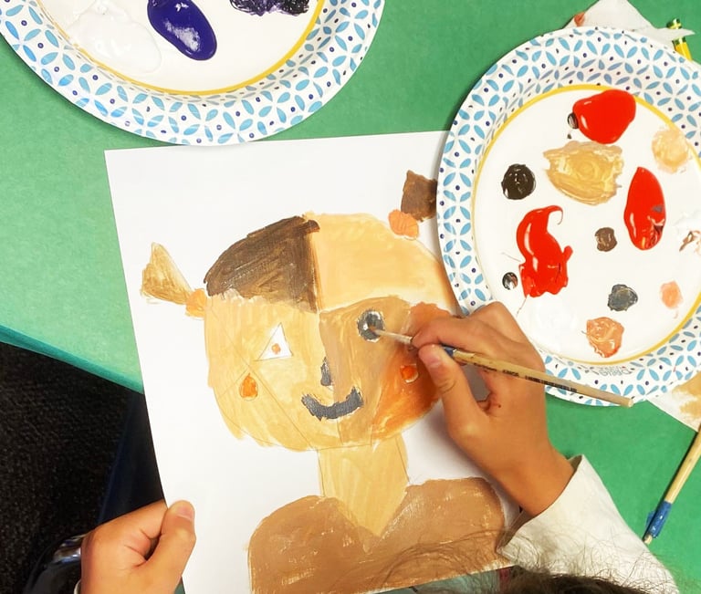 color mixing portrait