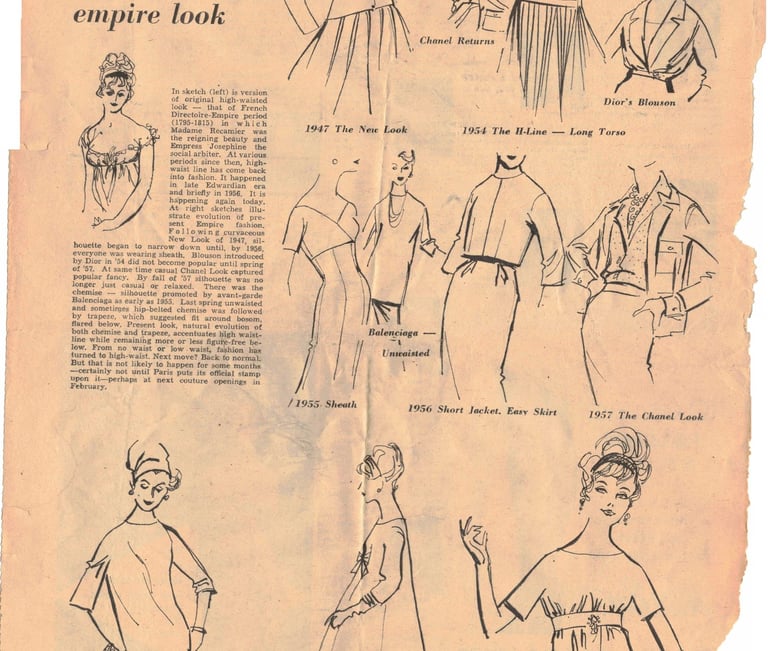fashion magazine 1958