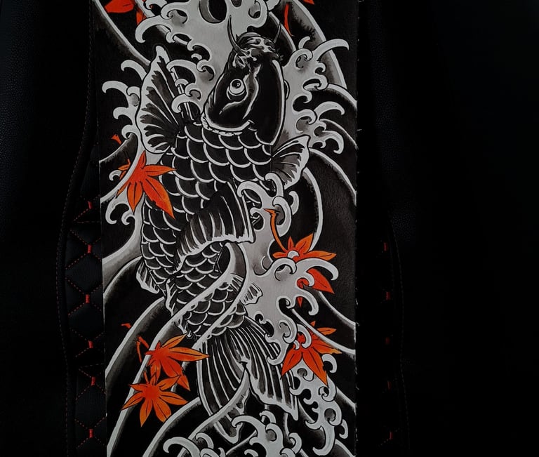 japanese tattoo koi sleeve munich germany irezumi